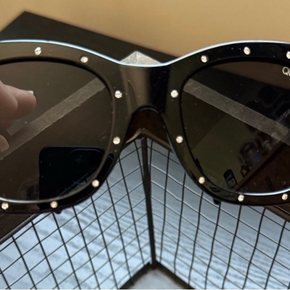 Quay AFTER HOURS RHINESTONE blk/blk •SUPER RARE• Sunglasses - Picture 5 of 12